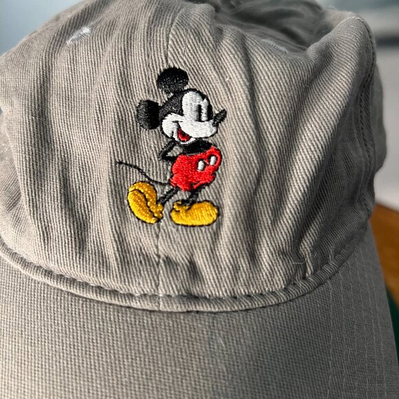 Disney Adult Mickey Mouse Embroidered Cotton Adjustable Dad Hat - Picture 2 of 5